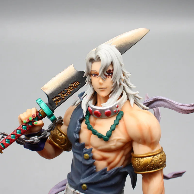 Dämon Slayer Anime Figur Uzui Tengen Figuren Sound Hashira Figur PVC Statue Modell Puppe Sammeln Schreibtisch Dekor Spielzeug Geburtstagsgeschenk