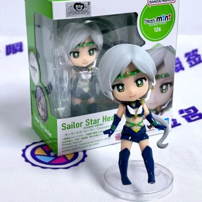 in stock Genuine Bandai Figuart Sailor Moon Figure Mini Sailor Star Healer Seiya Kou Action Anime Collection Pvc Statue Gift Toy