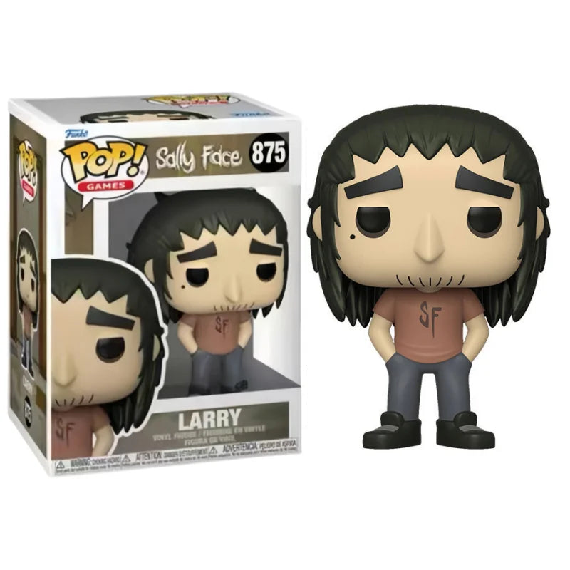 Funko Pop! Sally Face 472 Action Figures Larry Sal Fisher 876 Vinyl Figure Horror Suspense Collect Statue Doll Model Toys Gifts