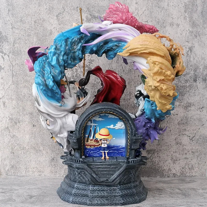 48cm ONE PIECE Figure Monkey D. Luffy Novel Toys for Boys Model Children Collection Desktop Display Kids Action Figure Gift Toys