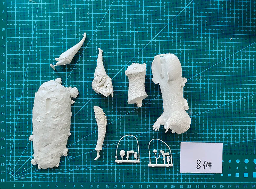Resin soldier 1/32 traveling elves riding a huge ferret  Model Unassambled Unpainted  Figure Building Kit
