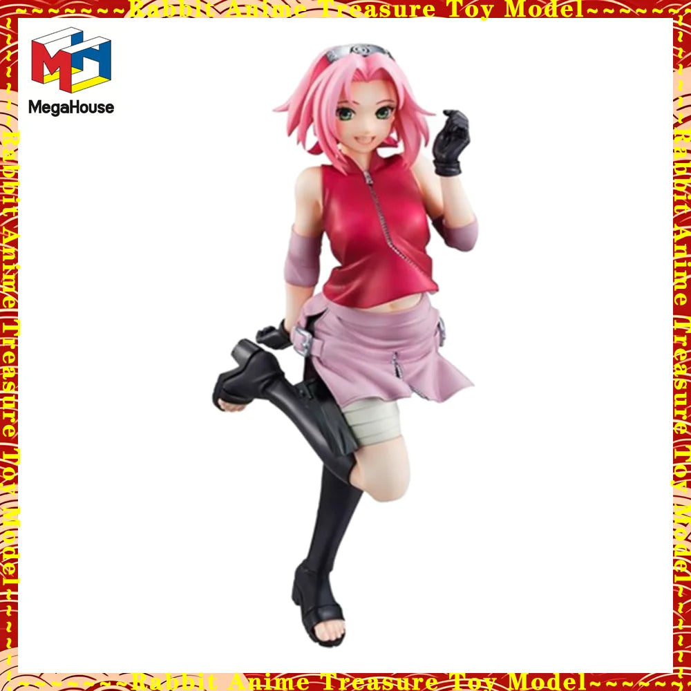 In Stock Original Genuine MegaHouse Naruto Shippuden Sakura Haruno 200mm PVC Collectible Figure