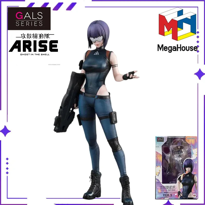 MegaHouse Original Authentic GALS Series Ghost in The Shell: Stand Alone Complex Kusanagi Motoko Doll Model Handmade Toy Gift