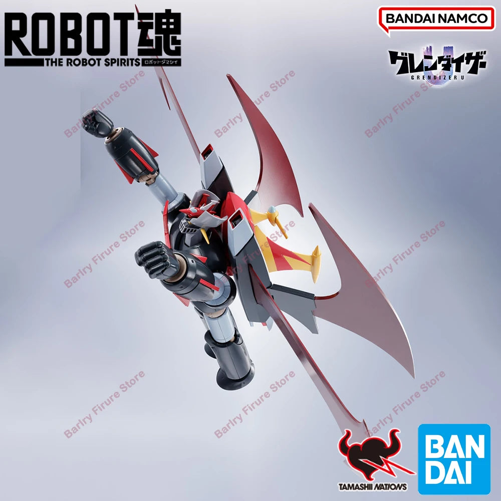Original Genuine Boxed Model BANDAI THE ROBOT SPIRITS Grendizer U 15cm Mazinger X & Jet Scrander Anime Figure Action Figure Toys