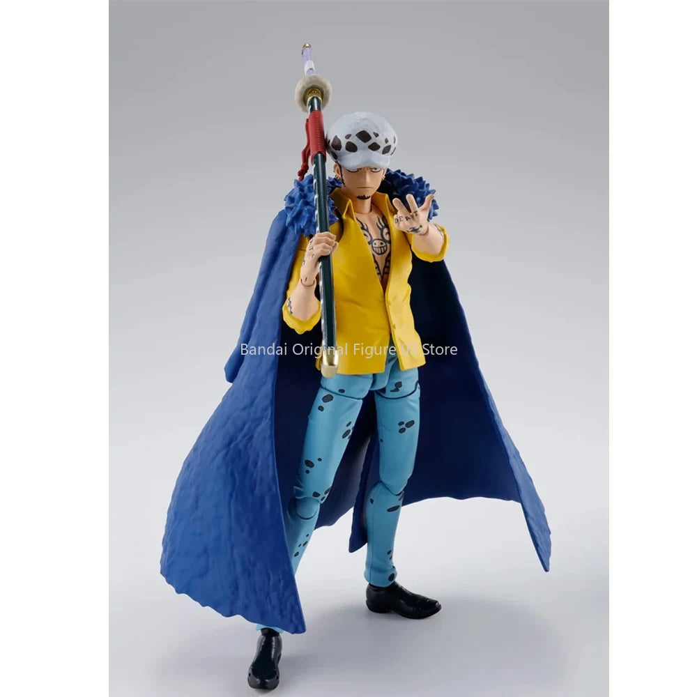 Original One Piece SHFiguarts Trafalgar Law Figur Der Überfall auf Onigashima Actionfigur PVC Sammlermodell Spielzeug