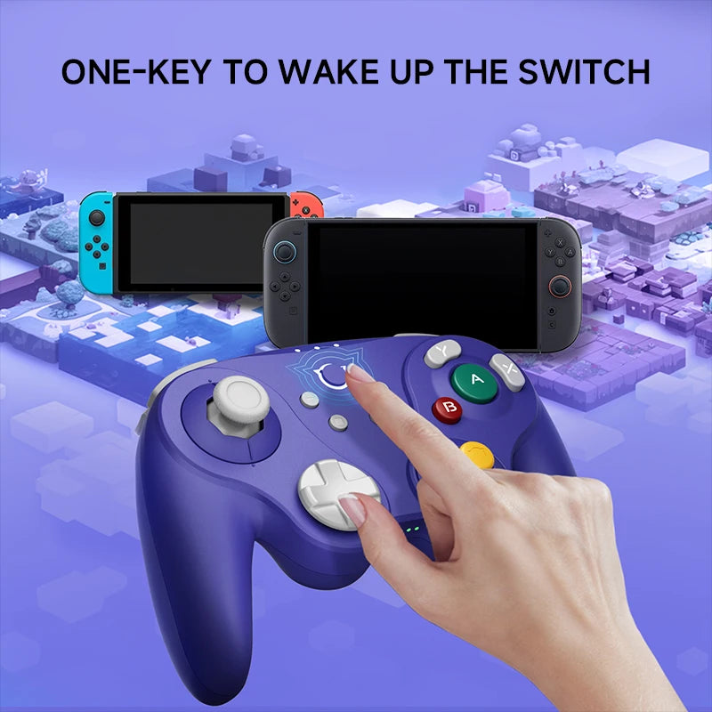 NYXI Warrior Wireless Switch Controller Purple Lite Version For PC Android