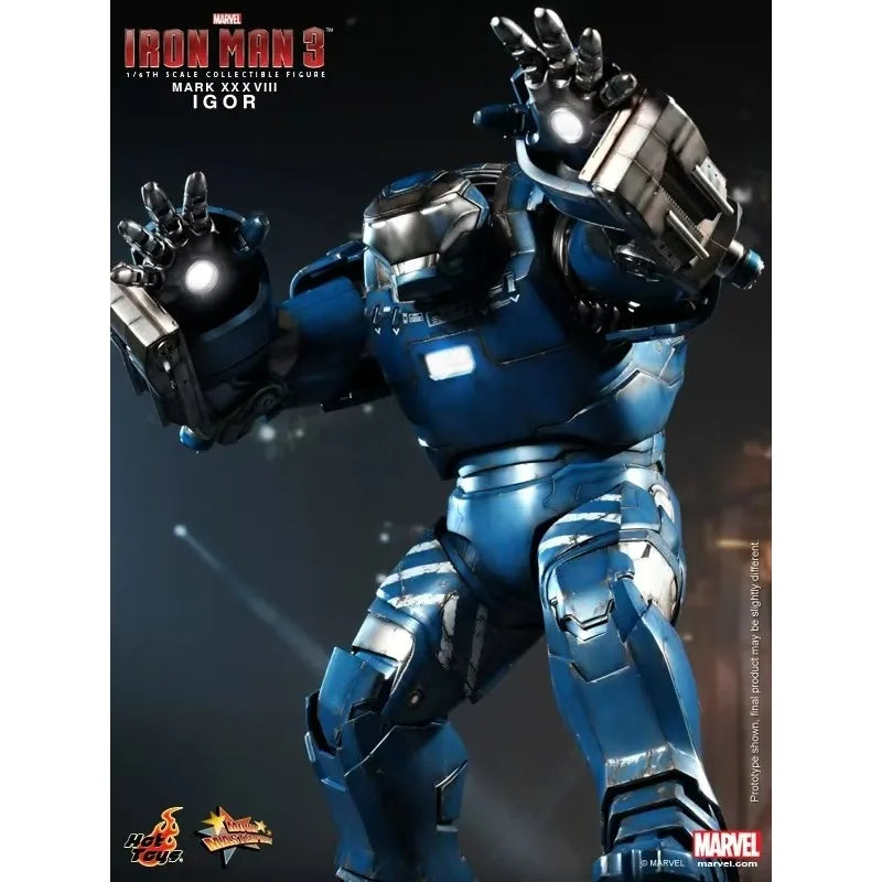 Original Hot Toys MARVEL MMS215 Iron Man 3 Iron Man MK38 IGOR Anime Figure Collection Model Toys