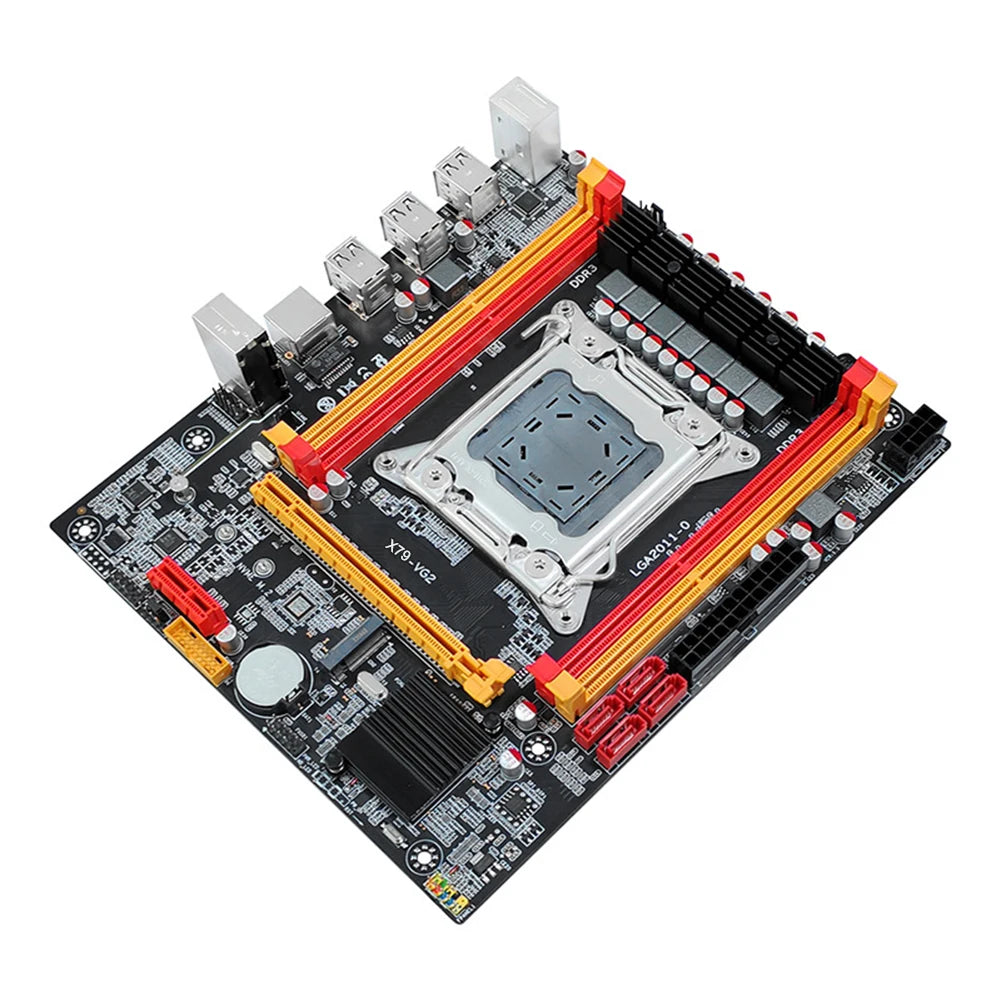 NVME M.2 SSD LGA 2011 Desktop Motherboard X79 Computer Motherboard 4*SATA2.0 Interface Fit for Intel CPU E5 2600/ 2689/2690/2670