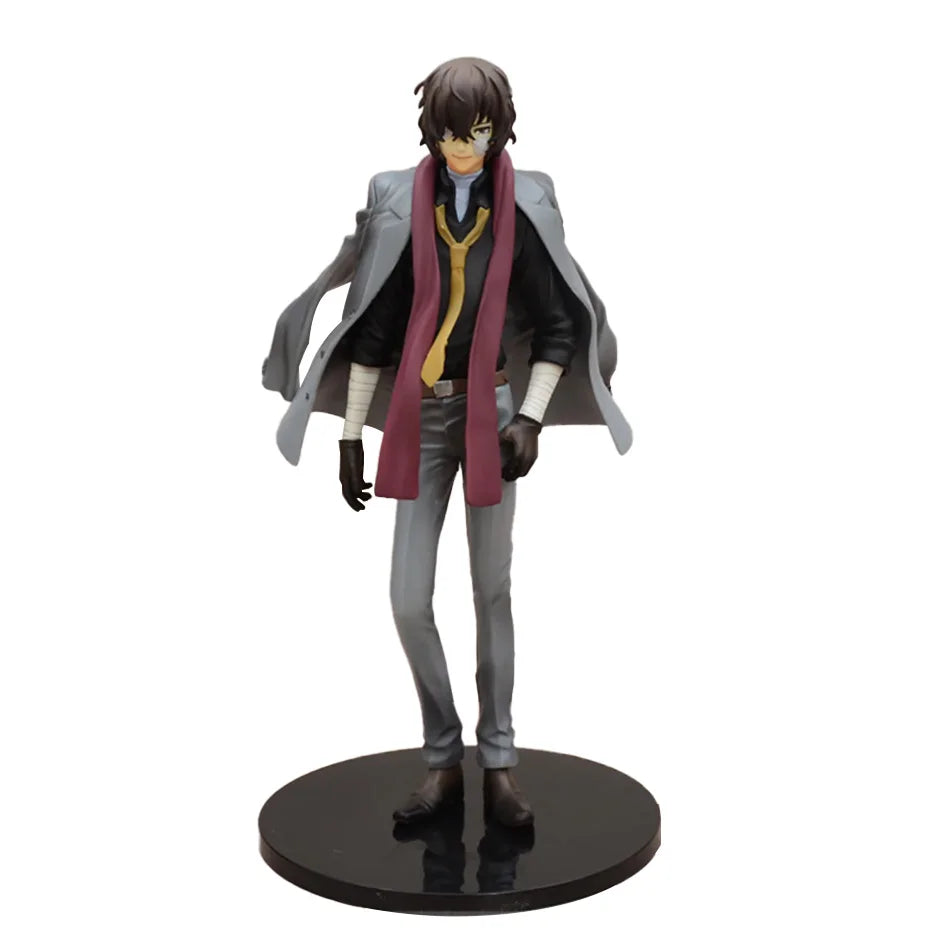 24 cm große japanische Anime-Figur Dazai Osamu aus Bungo Stray Dogs, Actionfigur aus PVC, Sammlerstück, Zubehör, Geburtstagsgeschenk