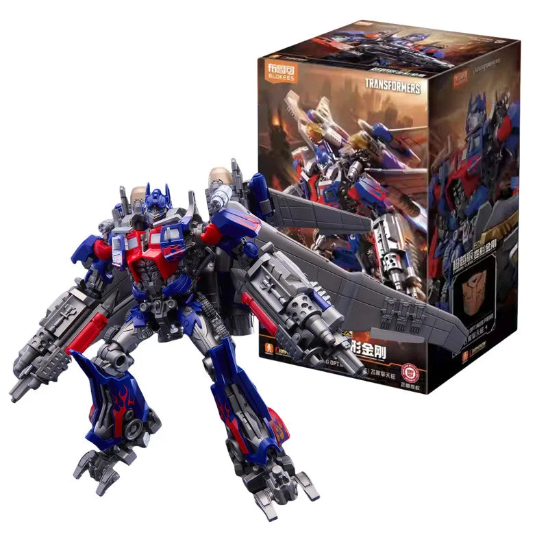 BLOKEES Transformers Optimus Prime Season 3 Sentinel Prime Blitzwing Bumblebee Megatron Garage Kit Action Figure Collect Toys