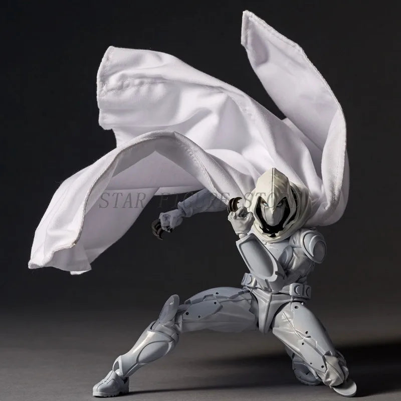 Erstaunliche Yamaguchi Moon Knight Actionfigur PVC Bewegliches Sammlerspielzeug Revoltech Avengers Marc Spector Figur Modell Geschenke