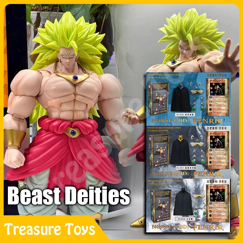 Red Bolt Studio Lion Heart Studio Dragon Ball Super Saiyan 3 SSJ3 Broly Fenrir RL003 RL004 RL005 Anime Action Figures Toys Gifts
