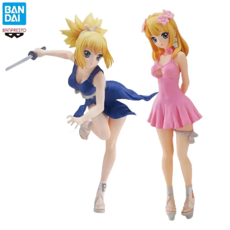 Bandai Original Banpresto Anime DR. STONE Amber Actionfigur Sexy Mädchen Kohaku Figur Sammlung Modell Spielzeug Puppe Ornamente Geschenk