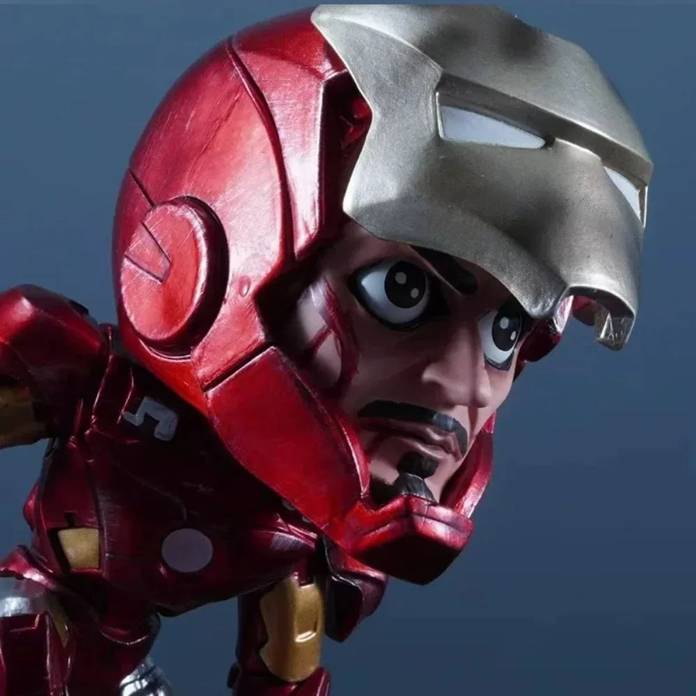 13cm The Avengers Anime Figure Kneeling Iron Man Action Figures Pvc Collection Model Toys for Childre Gifts