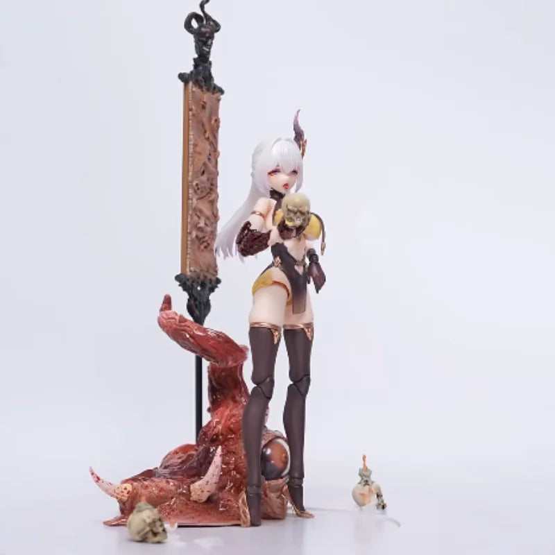 Eiifox&BearPanda Painted Skin Action Figure Hua Xia Gods And Ghosts Series Collectible Posable Desktop Display For Anime Fans