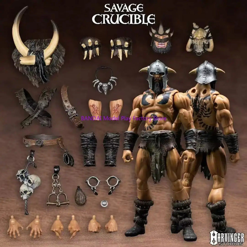 Harbinger Studios 1/12 7inch Action Figure Savage Crucible Varnoks Unchained Anime Model For Gift