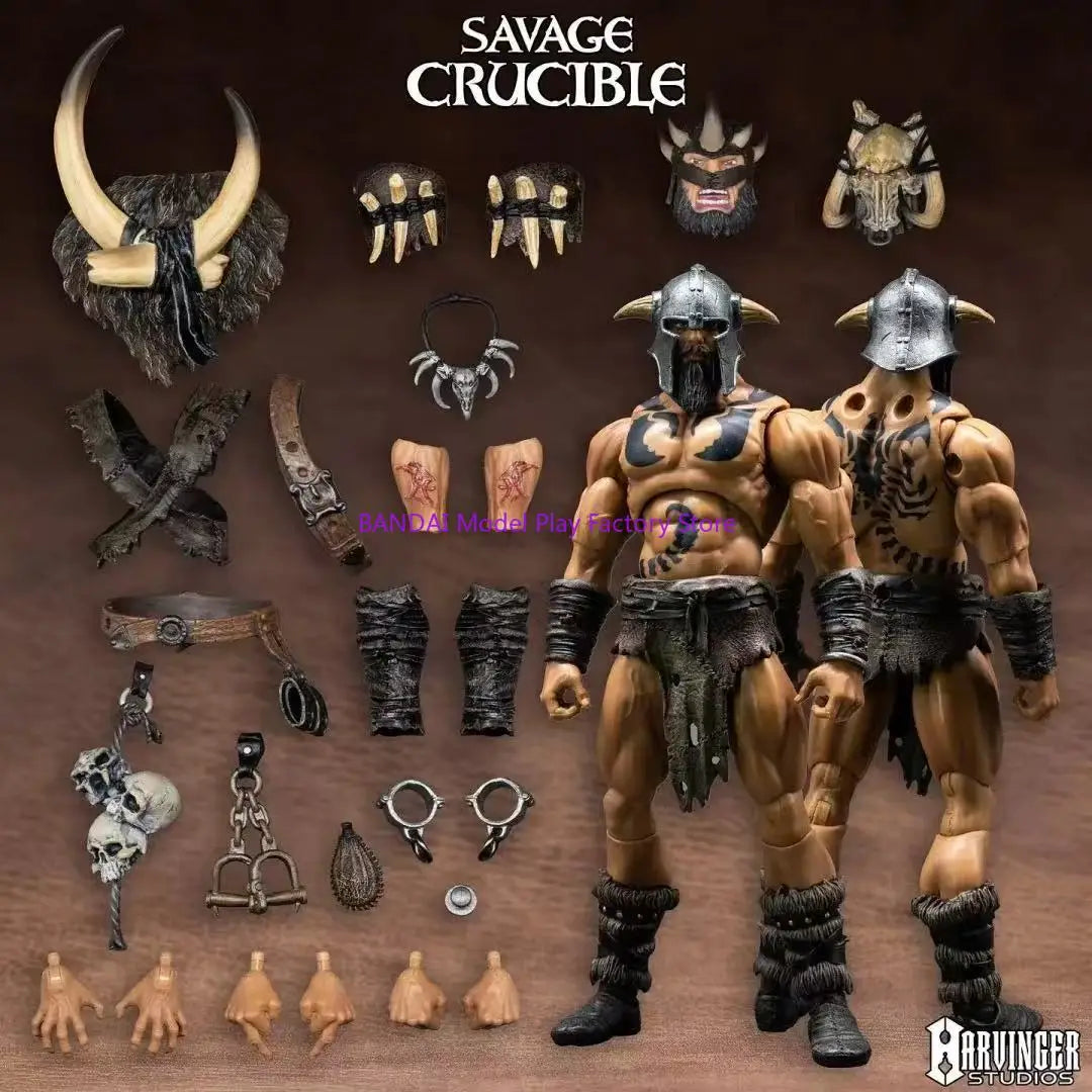 Harbinger Studios 1/12 7inch Action Figure Savage Crucible Varnoks Unchained Anime Model For Gift