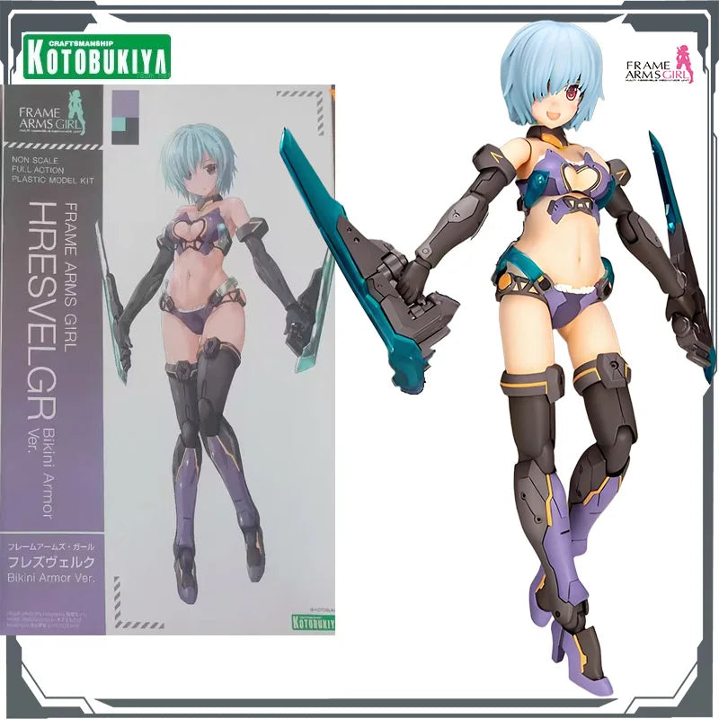 Kotobukiya Original FRAME ARMS GIRL DURGAI II&HRESVELGR Bikini Armor Ver. Action Figure Assembly ModelToys Model Gifts for Boys