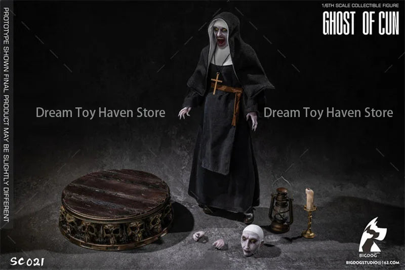 BIGDOG STUDIO SC021 1/6 Women Soldier Evil Spirit Monastery Nun Full Set 12Inch Action Figure Model Collectible Gift