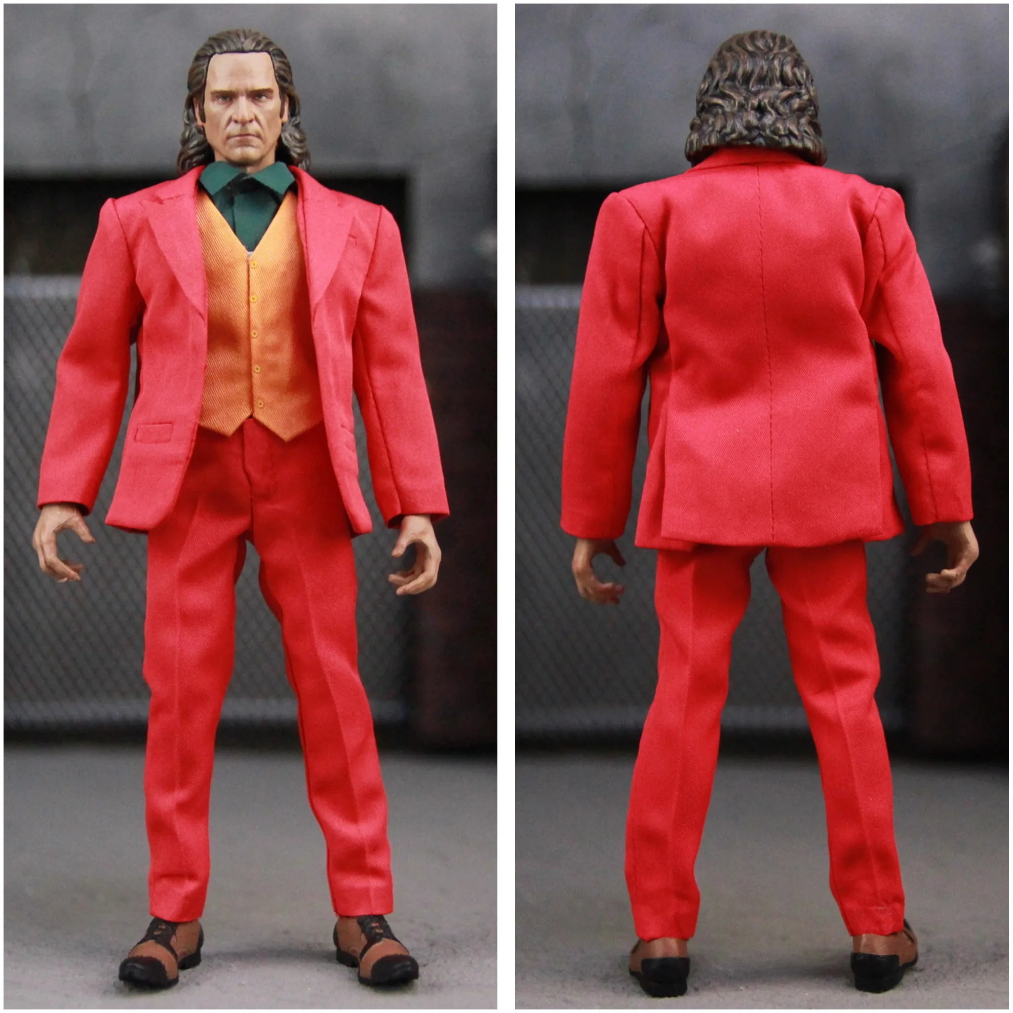 DCU The Joker 6" Action Figure Clown Face Joaquin Phoenix Todd Phillips Movie 1:12 one:12 Clothing Toys Doll Model