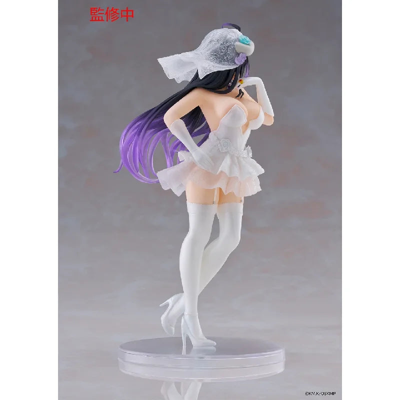 Original Anime Figure Bandai Taito Albedo Coreful Overlord Action Figurine PVC Toys Collector Model Doll