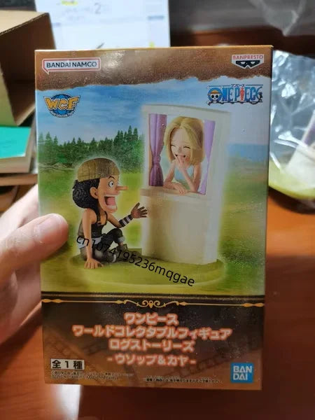 Original Bandai ONE PIECE WCF LOG STORIES Luffy Nami Eneru Anime Action Figures Model WCF desktop Ornaments Gift Decorations