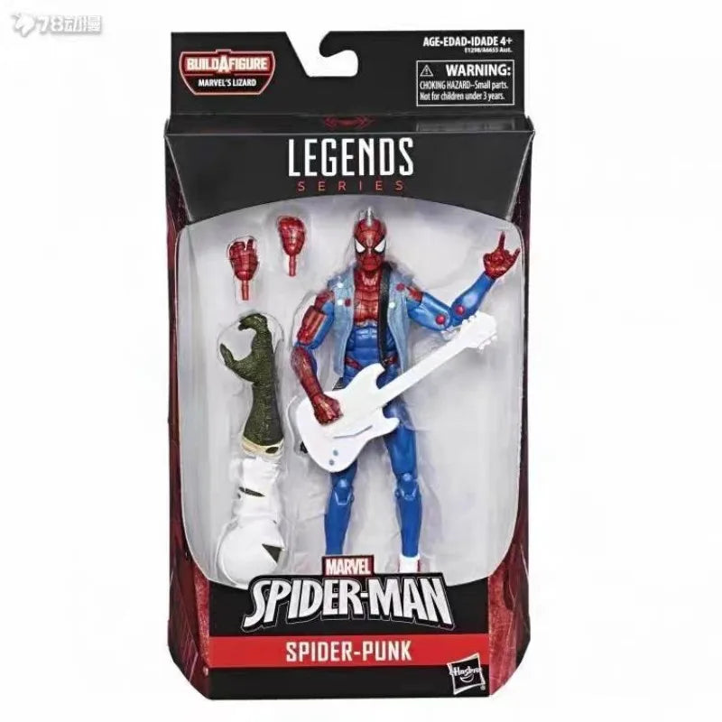 Original Hasbro Marvel Legends Series Spider-Punk Anime Figure Toy Collection Model