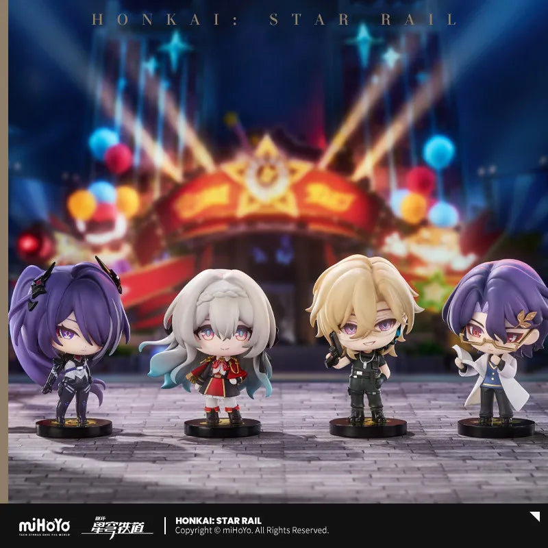 Honkai Star Rail Genuine Peripherals Action Figures Toys March 7th Dan Heng Q-version Sitting Toy Gift EX CASHAPON Original