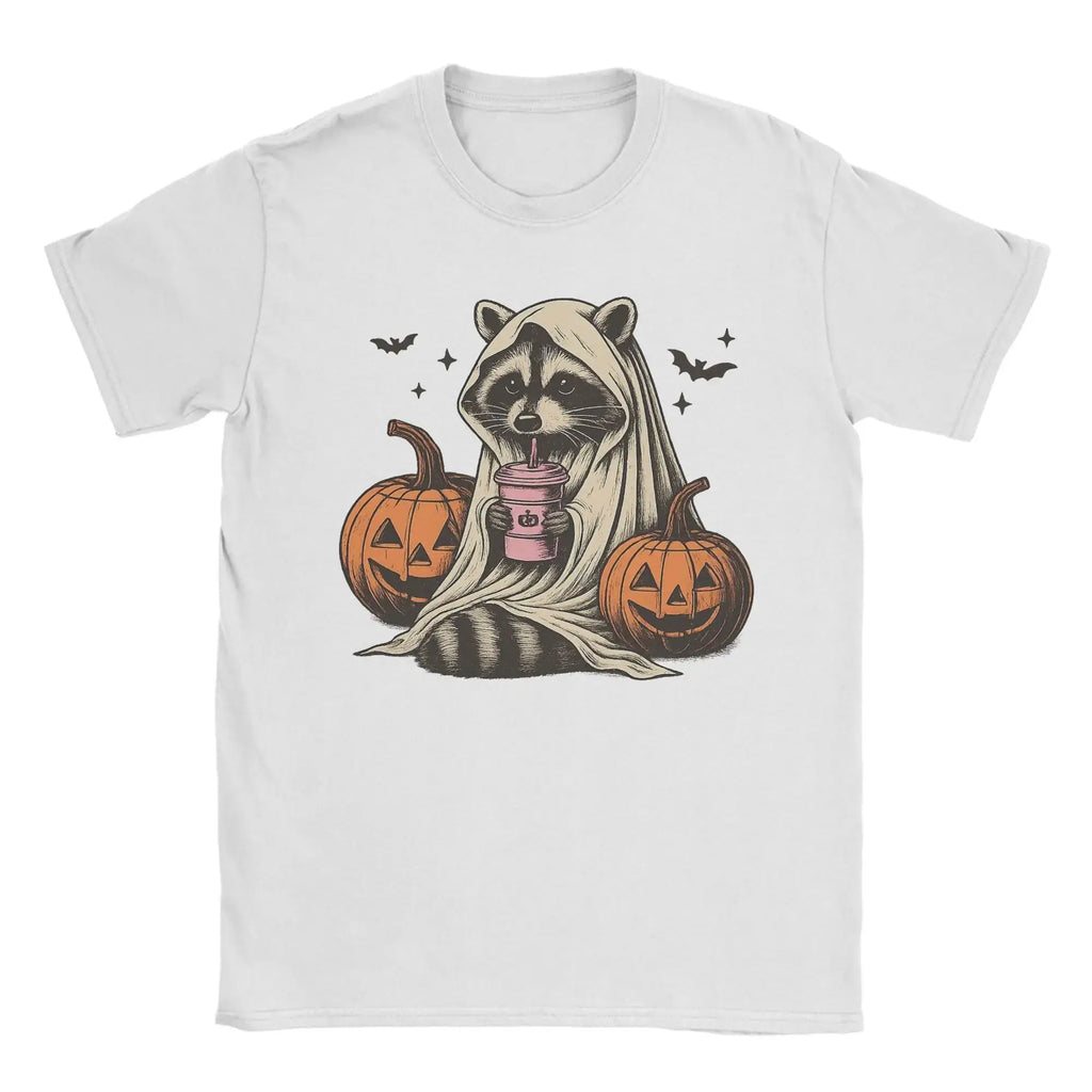 Loween Skeleton Trump Pumpkin Ghost Funny T-irt Damen Ciwalk PU Leder Neun Sve Rund Ne Cleanfit Sle