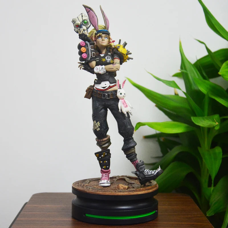 Borderlands Tiny Tina 26cm Action Figure with Bunny Ears & Mask Game Collectible Model Home Desktop Decoration