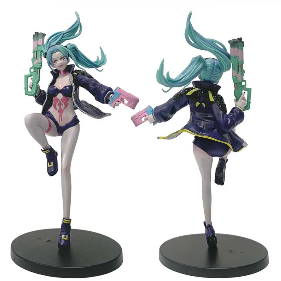 23CM  Anime Game Cyberpunk: Edgerunners Rebecca Figure Standing Anime Model Toy Gift Lucy Collection David Martinez Aciton Figur