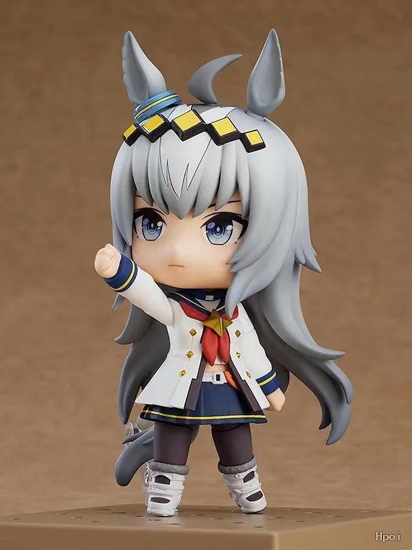 10CM 2101# Pretty Derby Oguri Cap Q-version Joint Mobility Action Figure PVC Model Statue Toys Doll Desk Decor Collectible Gifts