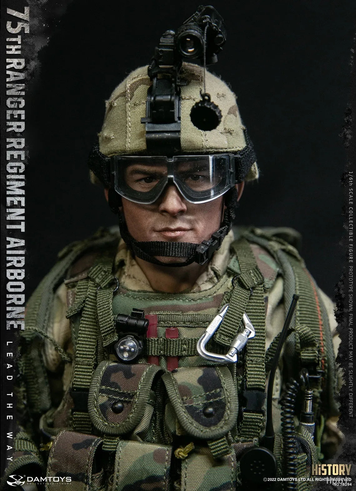 【MT】DAMTOYS NO.78094 US Army STHRANGER REGIMENT AIRBORNE 1/6 Action Figure Model Toys