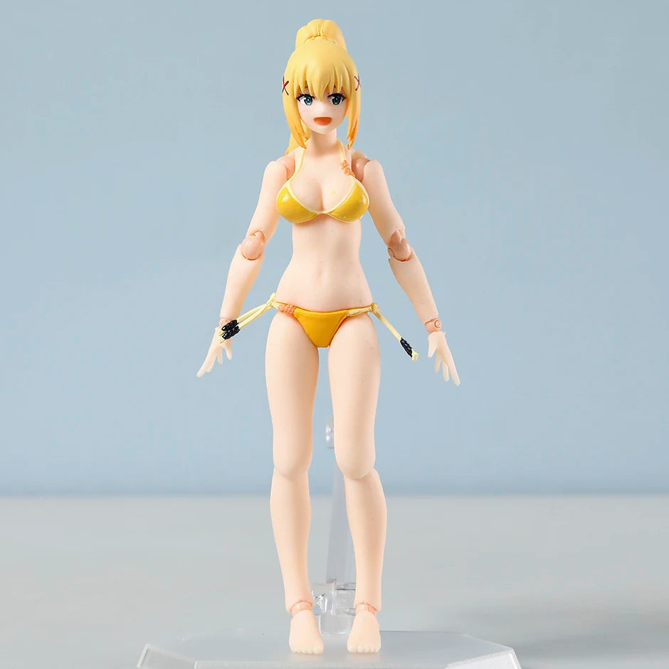 figma Darkness Swimsuit ver. EX-065 PVC Action Figure Model Doll Toy Colletible Figurals