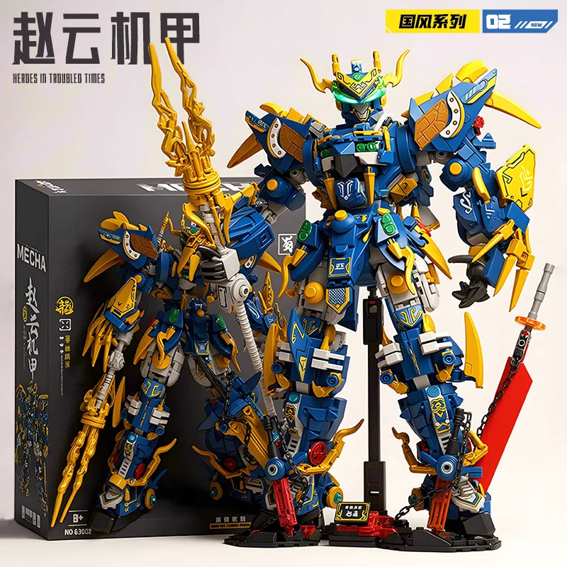 Giant Super Hero Green Dragon Mecha Warrior Robot Building Blocks Set Kids Christmas Birthday Gift Boys Girls Building Toys