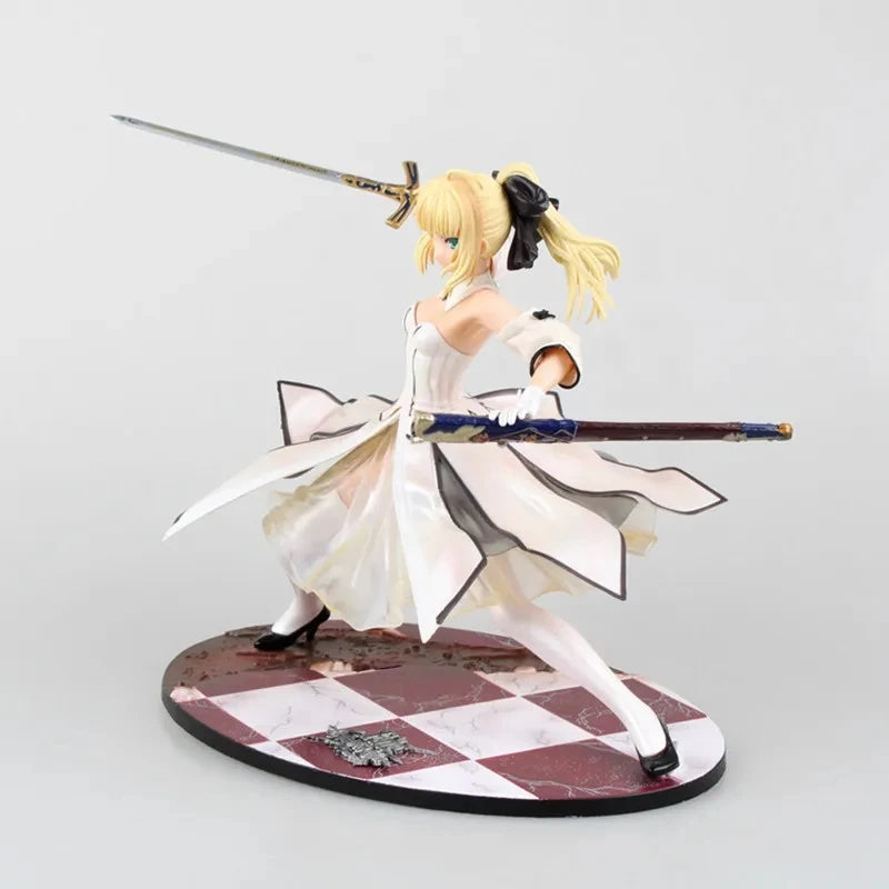 Fate/Stay Night Sexy Anime Figur The King White Saber Huke Ver. Sexy Figur The King SABER LILY Actionfigur Spielzeug