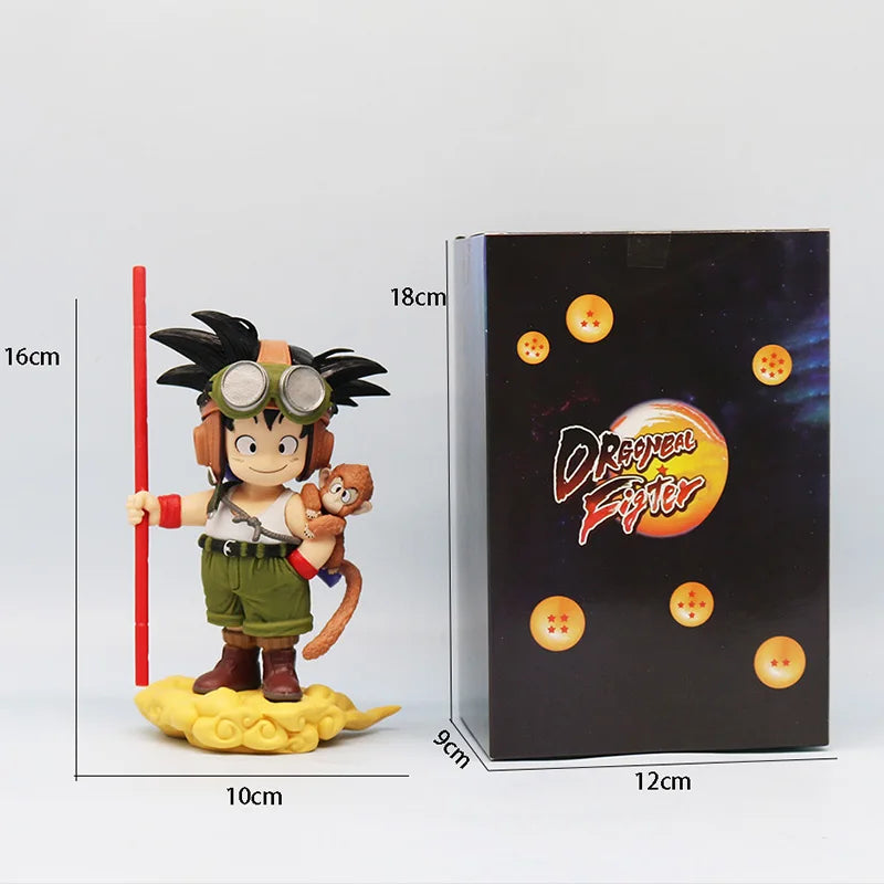 16cm Anime Dragon Ball Son Goku Figure With Monkey Kid Goku Action Figure Pvc Statue Collection Model Toys Gifts