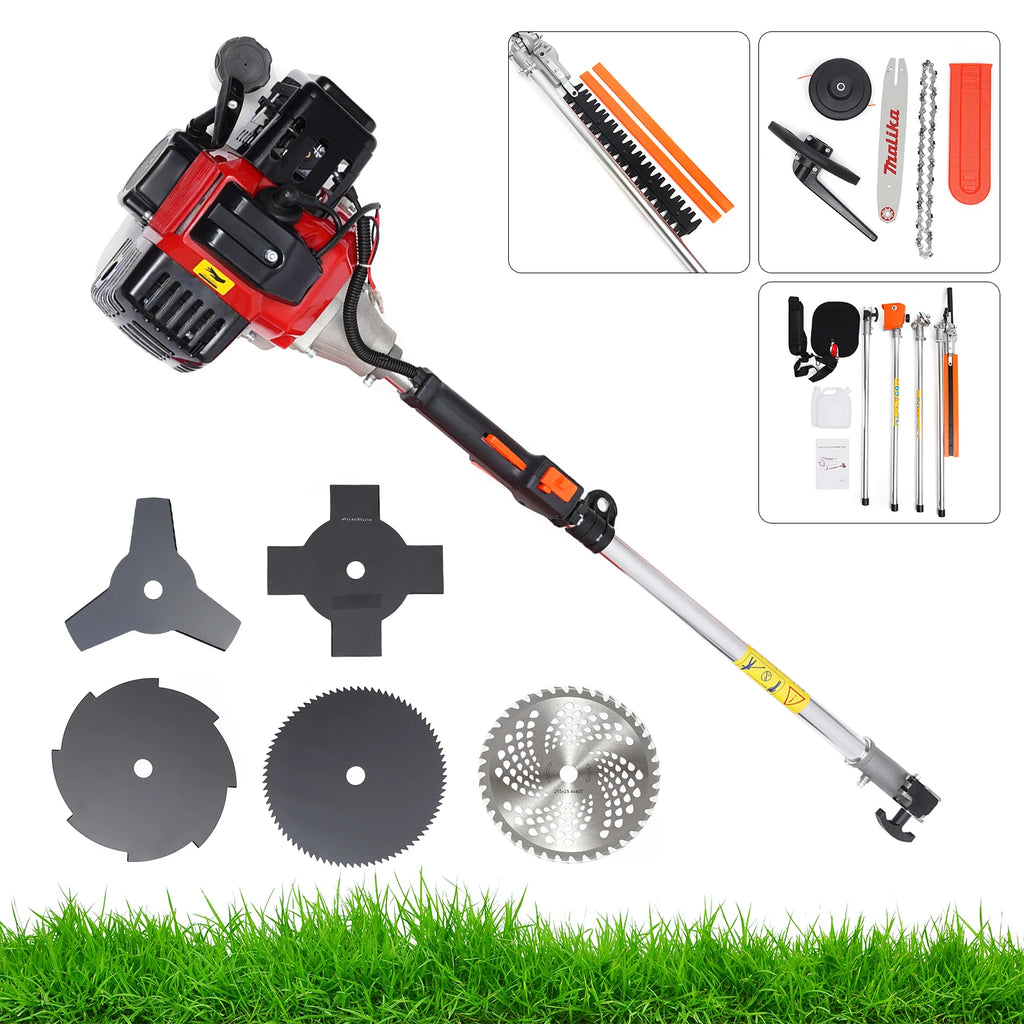 Trimmer Freischneider 52cc 2-Takt Gras Wacker Unkrautfresser Rasenmäher Gas Power