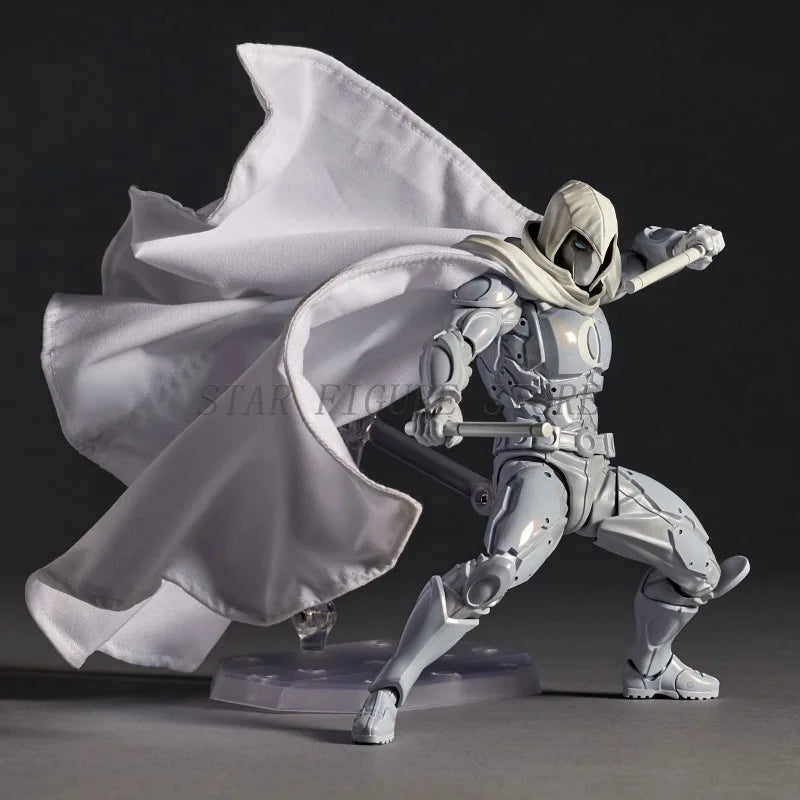 Erstaunliche Yamaguchi Moon Knight Actionfigur PVC Bewegliches Sammlerspielzeug Revoltech Avengers Marc Spector Figur Modell Geschenke
