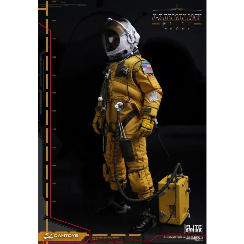 DAMTOYS Genuine 78030 U-2 Reconnaissance Aircraft Pilot U-2 "Dragon Girl" Movable Finished Product Model Boy's Gift Collectibles