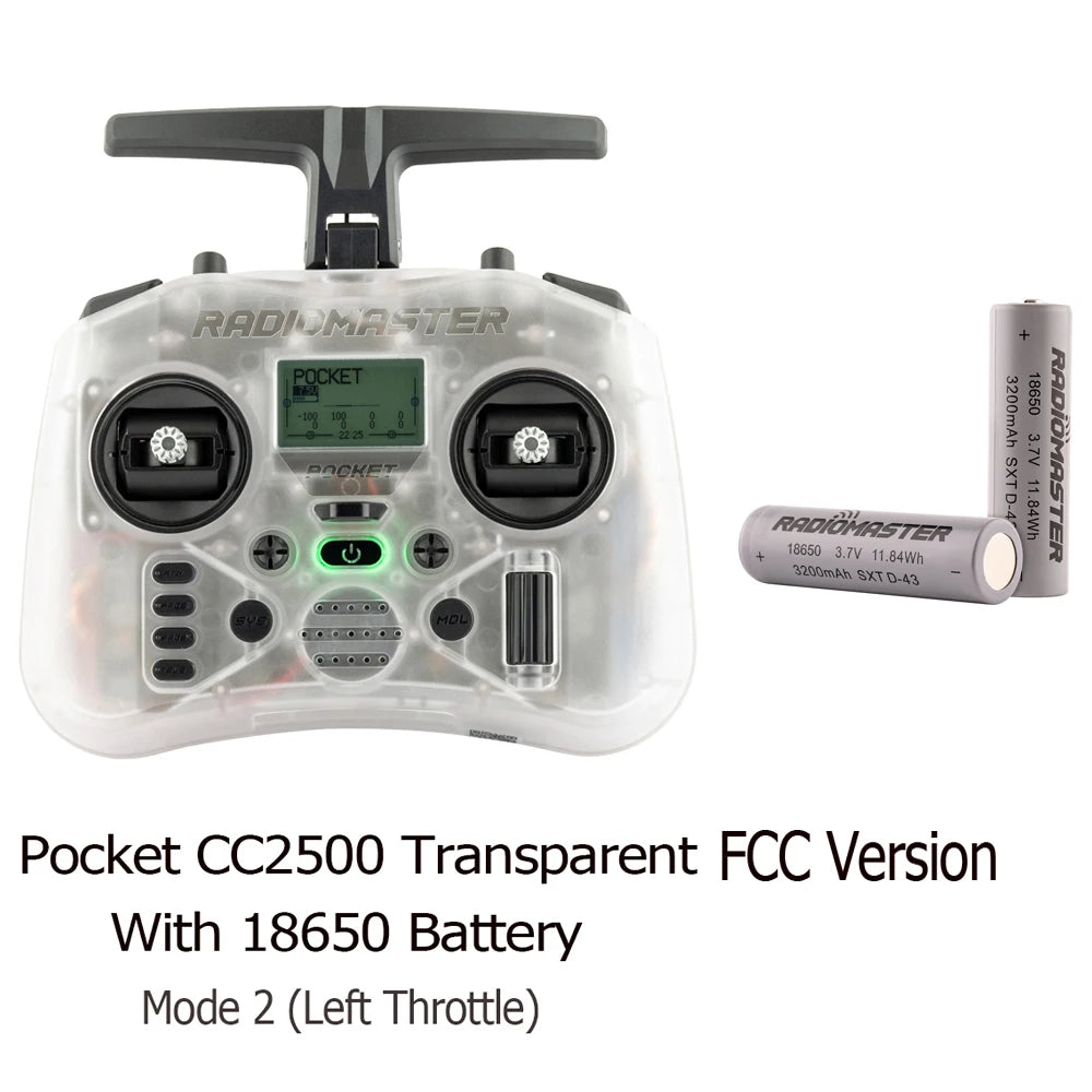 RadioMaster Pocket Hall Gimbal Transmitter Remote Control Portable Lightweight Preinstalled EdgeTX ExpressLRS Or MPM CC2500