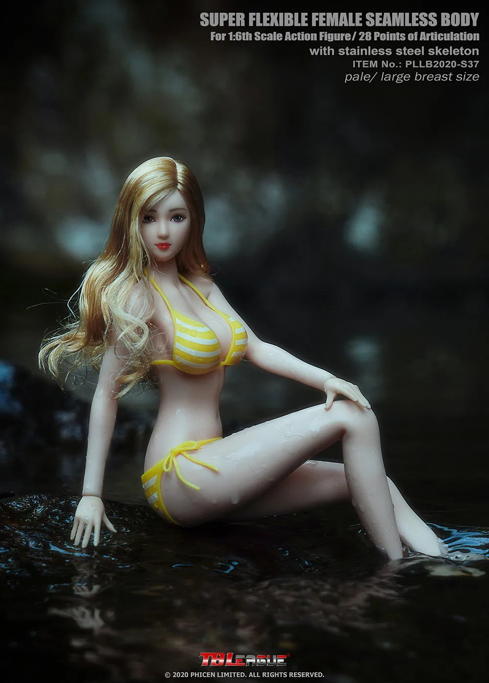 TBLeague Phicen S36 S37 S36A S37A 1/6 Scale Large Breast Pale Skin Super Flexible Female Seamless Body 12" Action Figure Doll