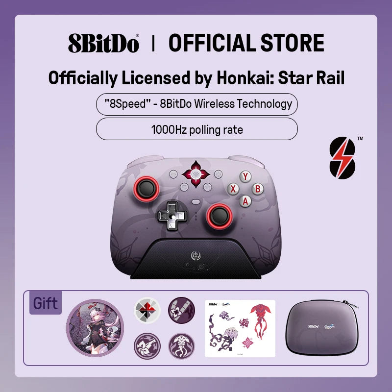 8BitDo Ultimate 2 Wireless Gaming Controller for PC & Android-Evernight(Officially Licensed by Honkai: Star Rail)