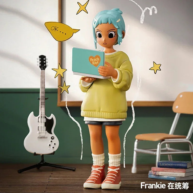POP MART Peach Riot Rise Up Series Blind Box Toys Kawaii Anime Action Figure Surprise Desktop Ornaments Collection Dolls Gift