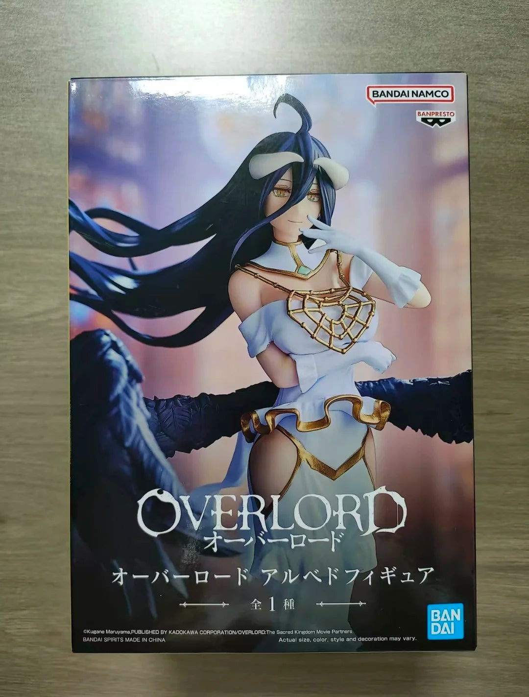 Genuine BANDAI NAMCO BANPRESTO Overlord Albedo PVC Figure in stock Collector Figurine Toys Desktop ornament Superb craftsmanship