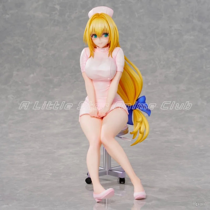 In Stock Original UnionCreative To Love-Ru Darkness Tearju Lunatique Nurse Series Animation Figure Collection Model Toys