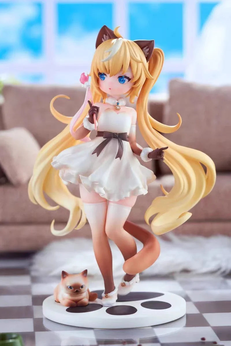 In Stock Original Genuine AOWOBOX Siamese Cat 1/6 22cm Beauties Collectible Model Toys Figure Birthday Gifts Table Decorations