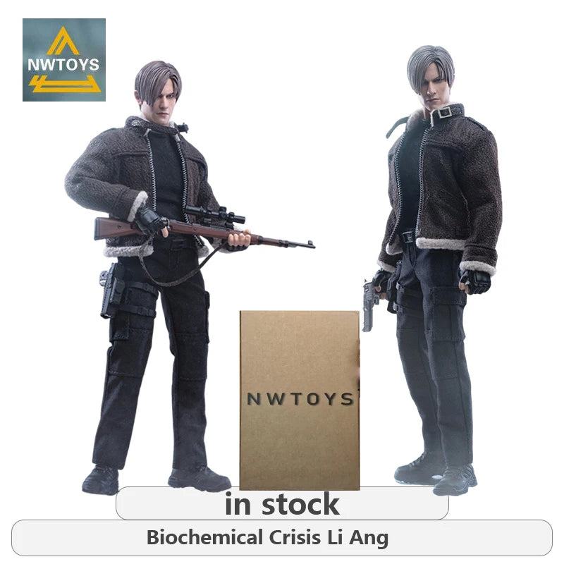 Nw Toys Original 1 \ 12 Action Figure Series Leon Scott Kennedy Action Figure Model Toys Movable Model Ornaments Gifts Fo Boys
