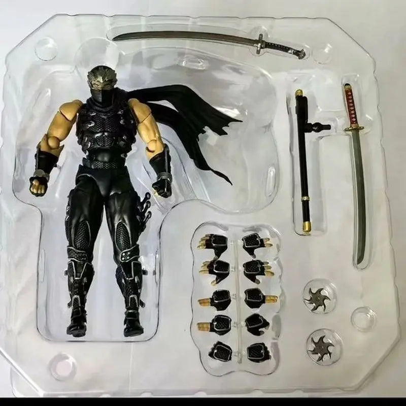 Revoltech Amazing Yamaguchi Ryu Hayabusa Ninja KO Articulated Action Figures Exquisite Model Kit Boy Collectible Trendy Toy Gift