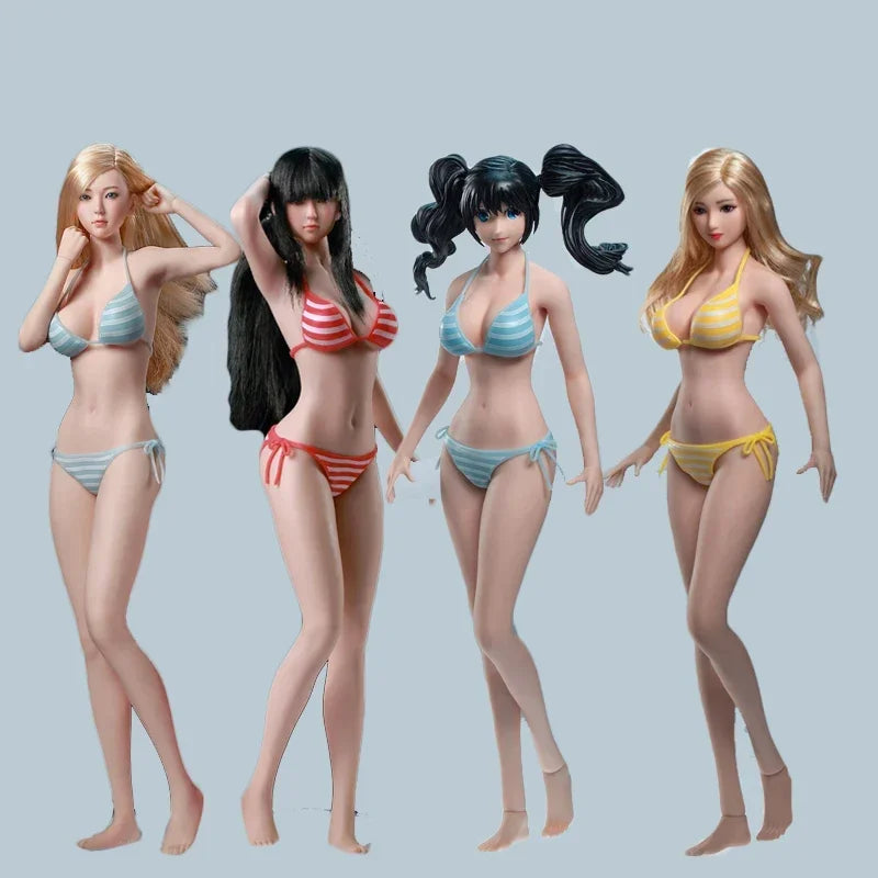 TBLeague S34 S35 S36 S37 1/6 Scale Female Soldier Super Flexible Seamless Body Figure with Head Action Figure Doll